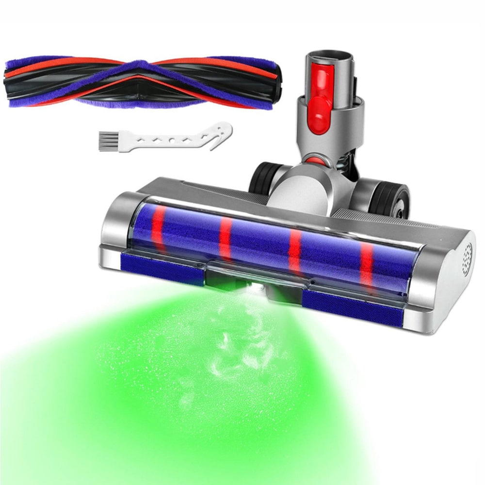 Moottoroitu LED-lattiasuulake Dyson V7/V8/V10/V11/V15 -imureille – takertumaton harjarulla