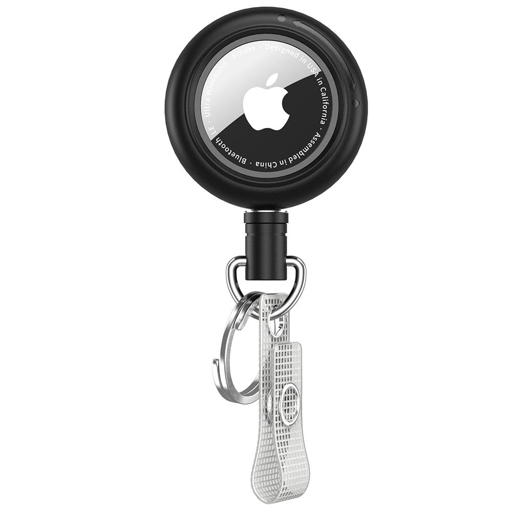 Suojakotelo, jossa on joustava hihna, Apple AirTagille (1/2) – Svart / AirTag-kotelo / Paikannuslaitteen kotelo