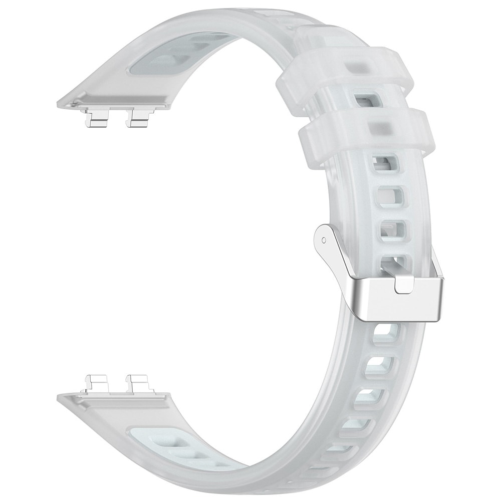 Silikoninen rannekoru Huawei Band 11 Pro -mallille – Valkoinen / Jelly-rannekoru / Älykellon rannekoru