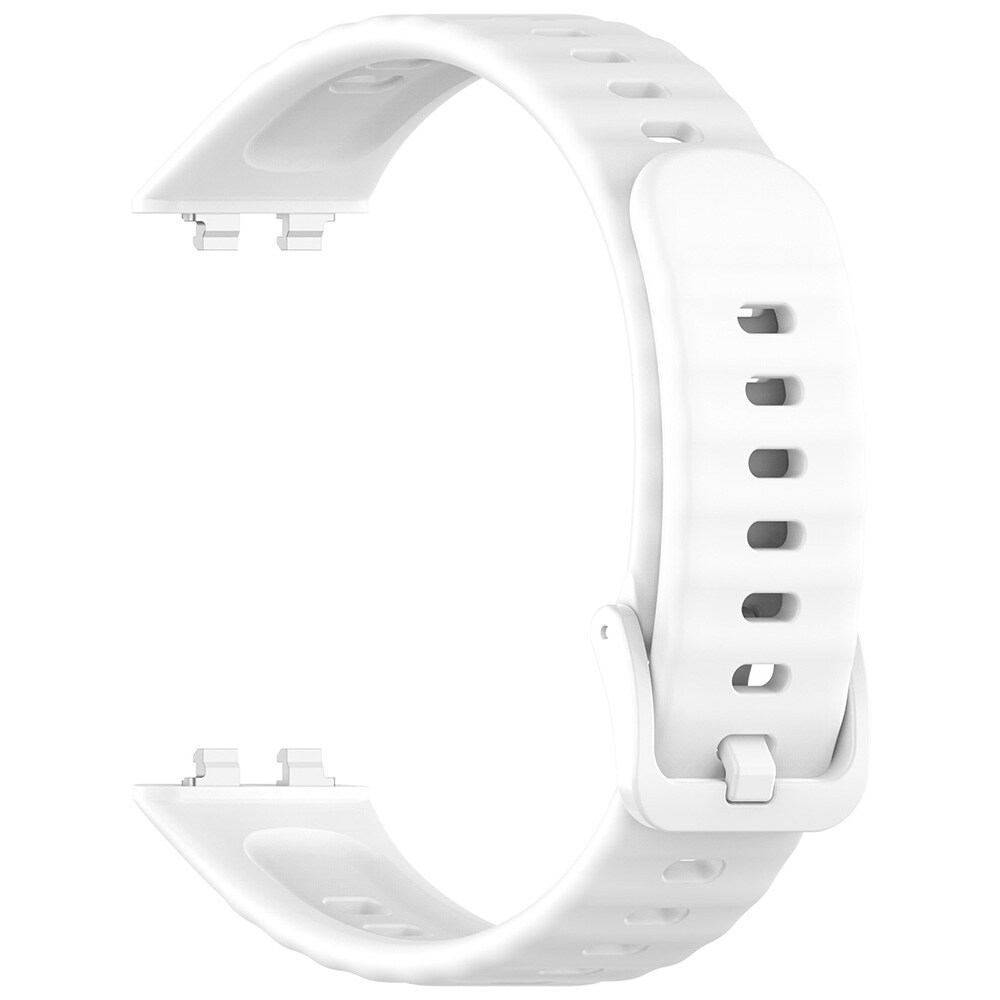 Silikoninen rannekoru Huawei Band 11 Pro -mallille – Valkoinen / Silikonirannekoru / Urheilurannekoru