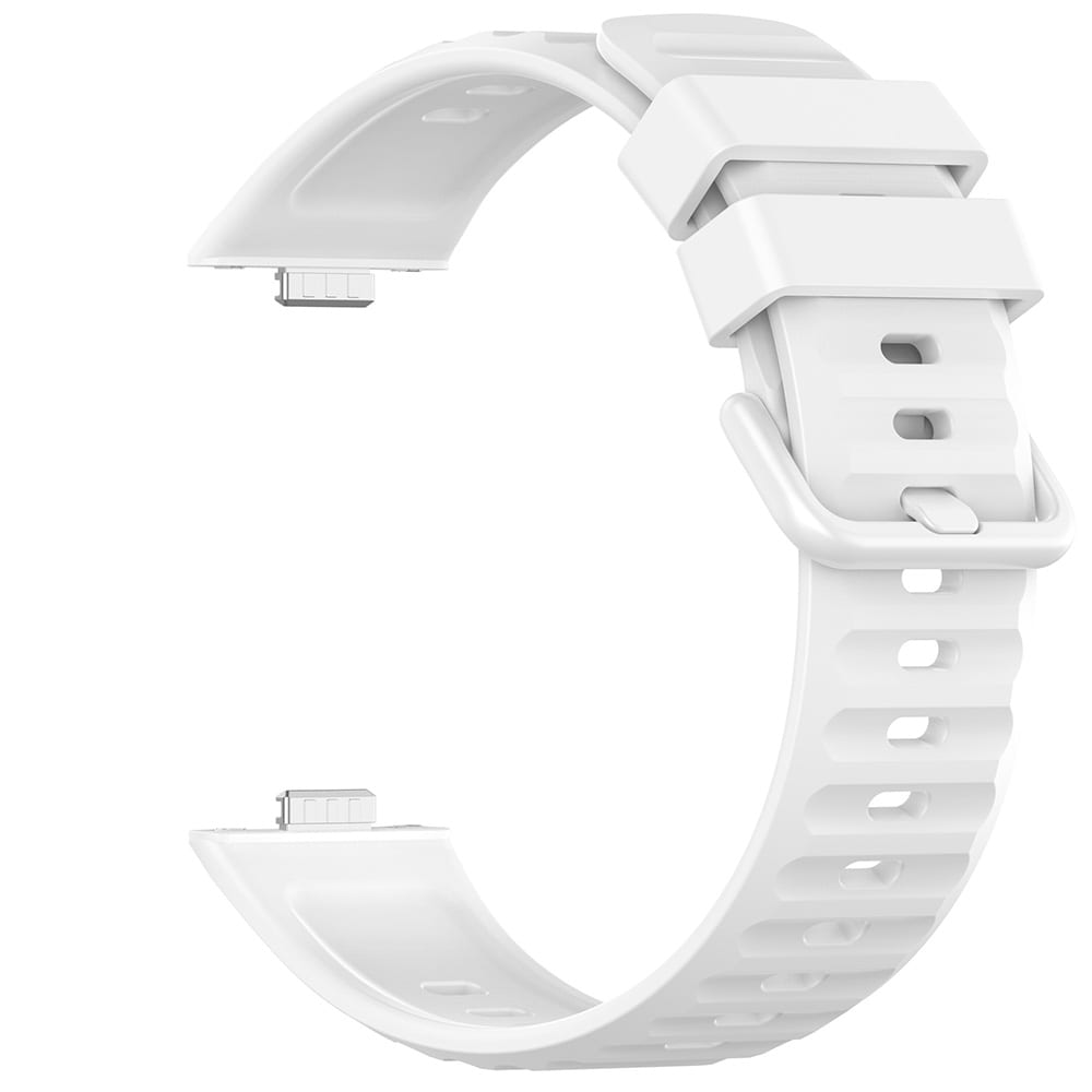 Silikoninen rannekoru Huawei Watch Fit5 Pro -mallille – Valkoinen / Silikonirannekoru / Älykellon rannekoru