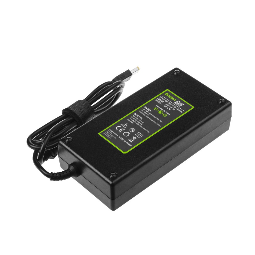 Green Cell AD117P 170 W kannettavan laturi Lenovo Legion 5 / ThinkPad – 20 V, 8,5 A, Slim Tip