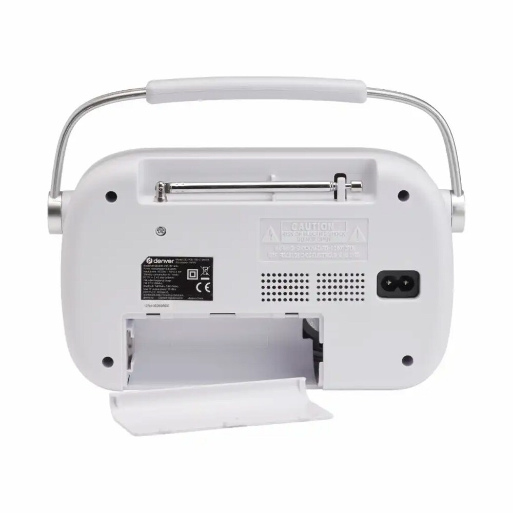 Bluetooth-toiminnolla varustettu FM-radio – Valkoinen / FM-radio / Bluetooth-radio