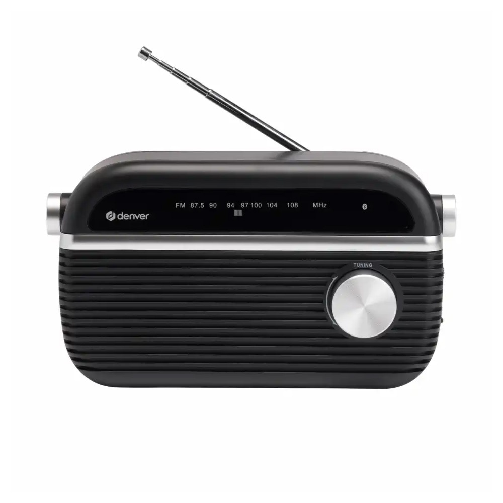 Denver TRB-67B FM-radio Bluetooth 5.0 – kannettava radio teleskooppiantennilla