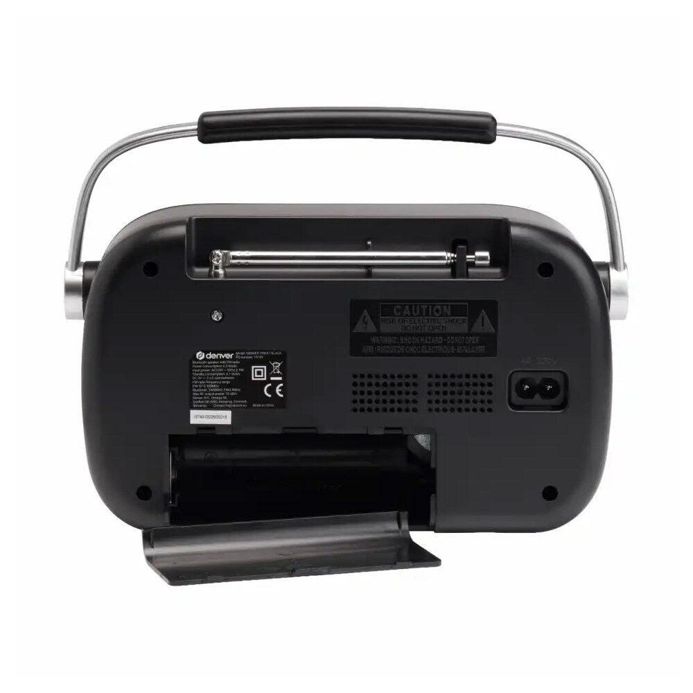Denver TRB-67B FM-radio Bluetooth 5.0 – kannettava radio teleskooppiantennilla