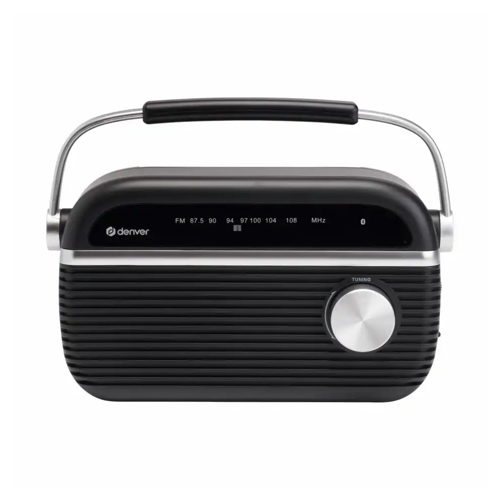 FM-radio, jossa on Bluetooth – Svart / FM-radio / Bluetooth-radio