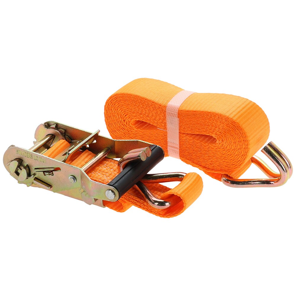 Kiinnitysnauha lukituskoukulla 38 mm x 5 m – Oranssi / Kuorman kiinnitys / Kiinnitysnauhat