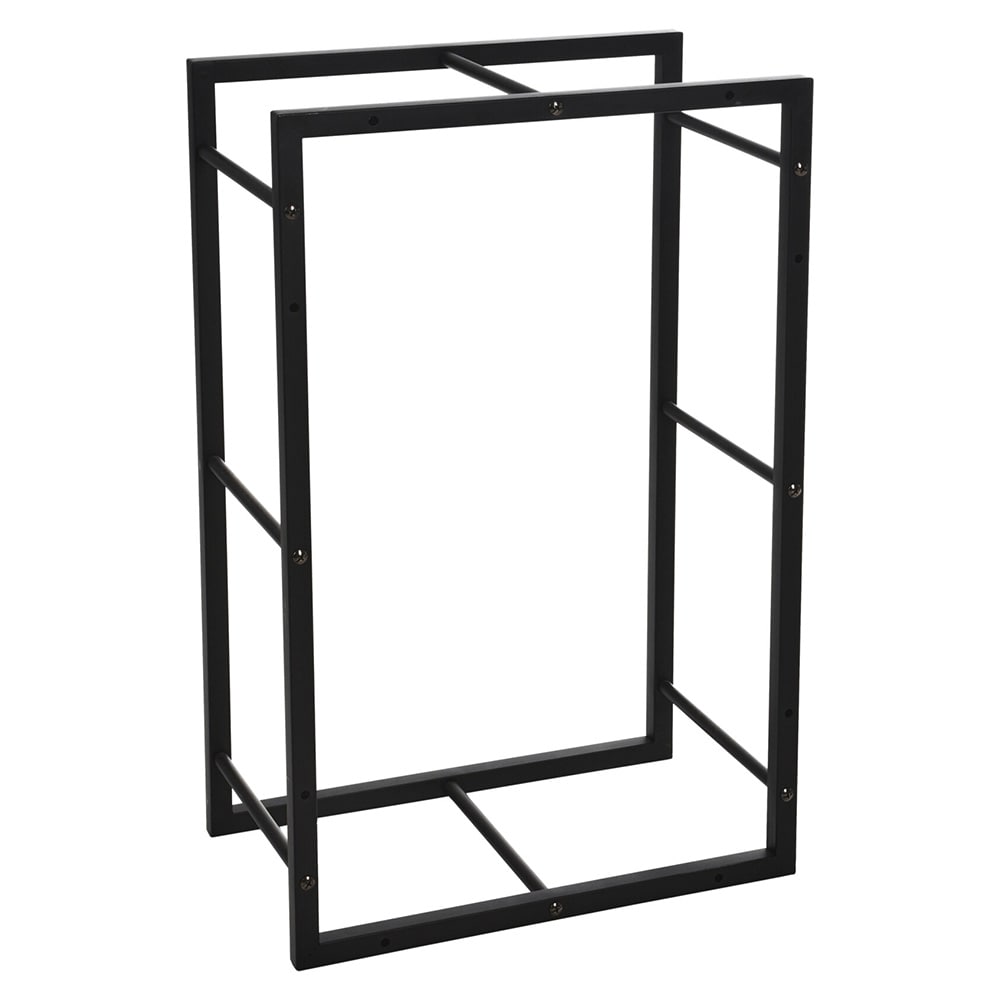 Polttopuuteline 45 x 28 x 70 cm – metallinen halkoteline takalle ja kamiinalle