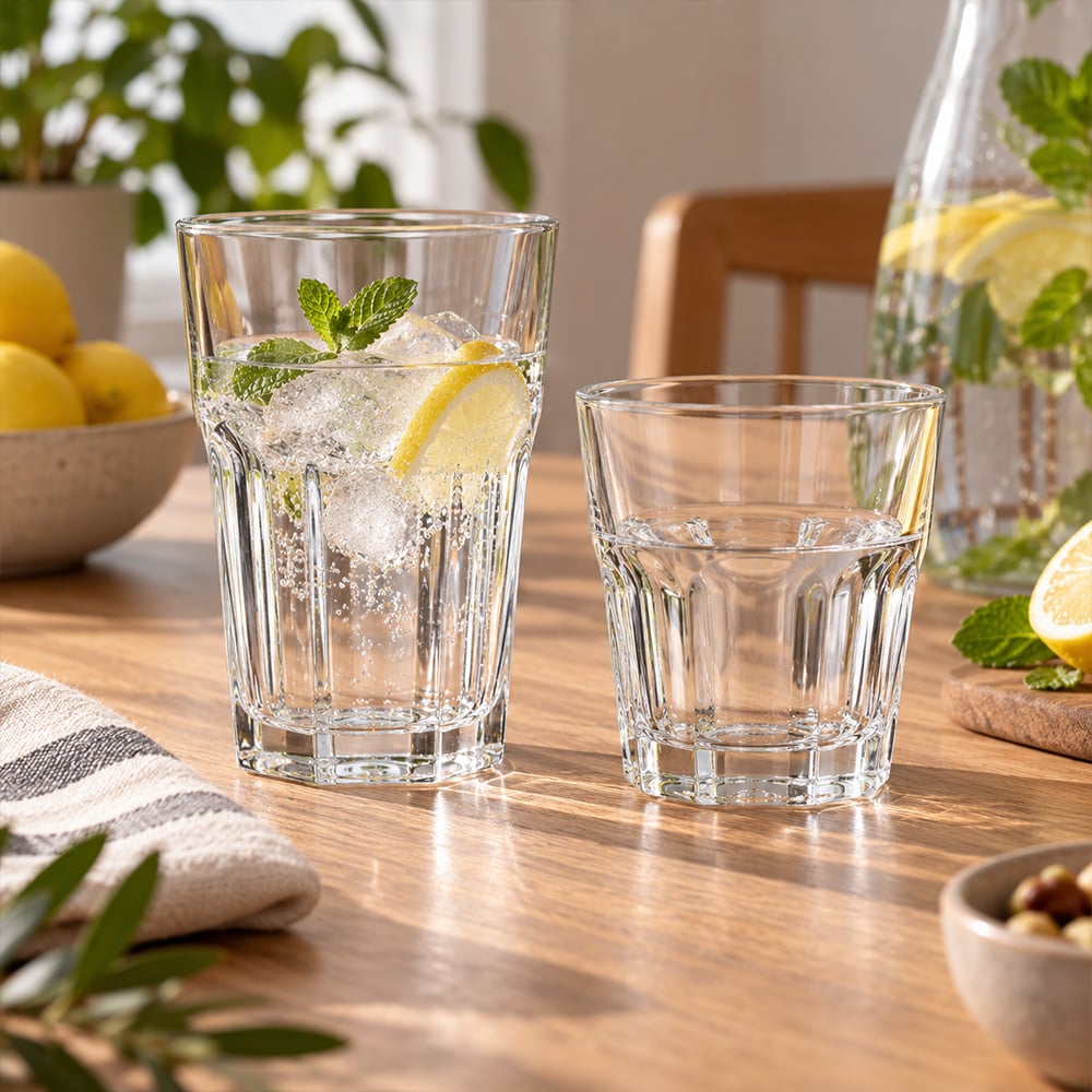 Juomalasit, 12 kpl:n pakkaus (6 x 250 ml + 6 x 350 ml) / Juomalasit / Tarjoilulasi