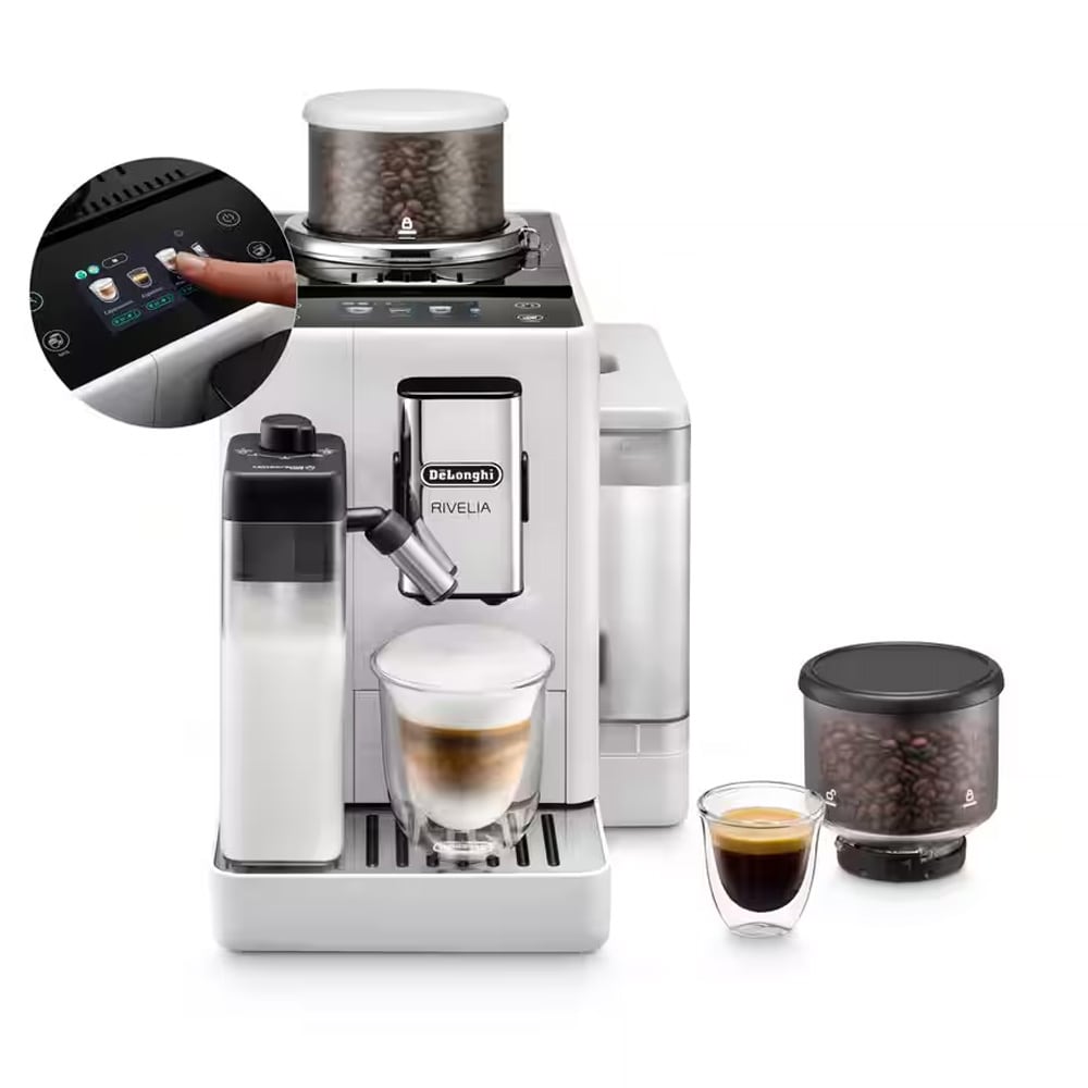 DeLonghi Rivelia EXAM440.55 Kahvinkeitin / Automaattinen kahvinkeitin / Espressokeitin, jossa on maitojärjestelmä