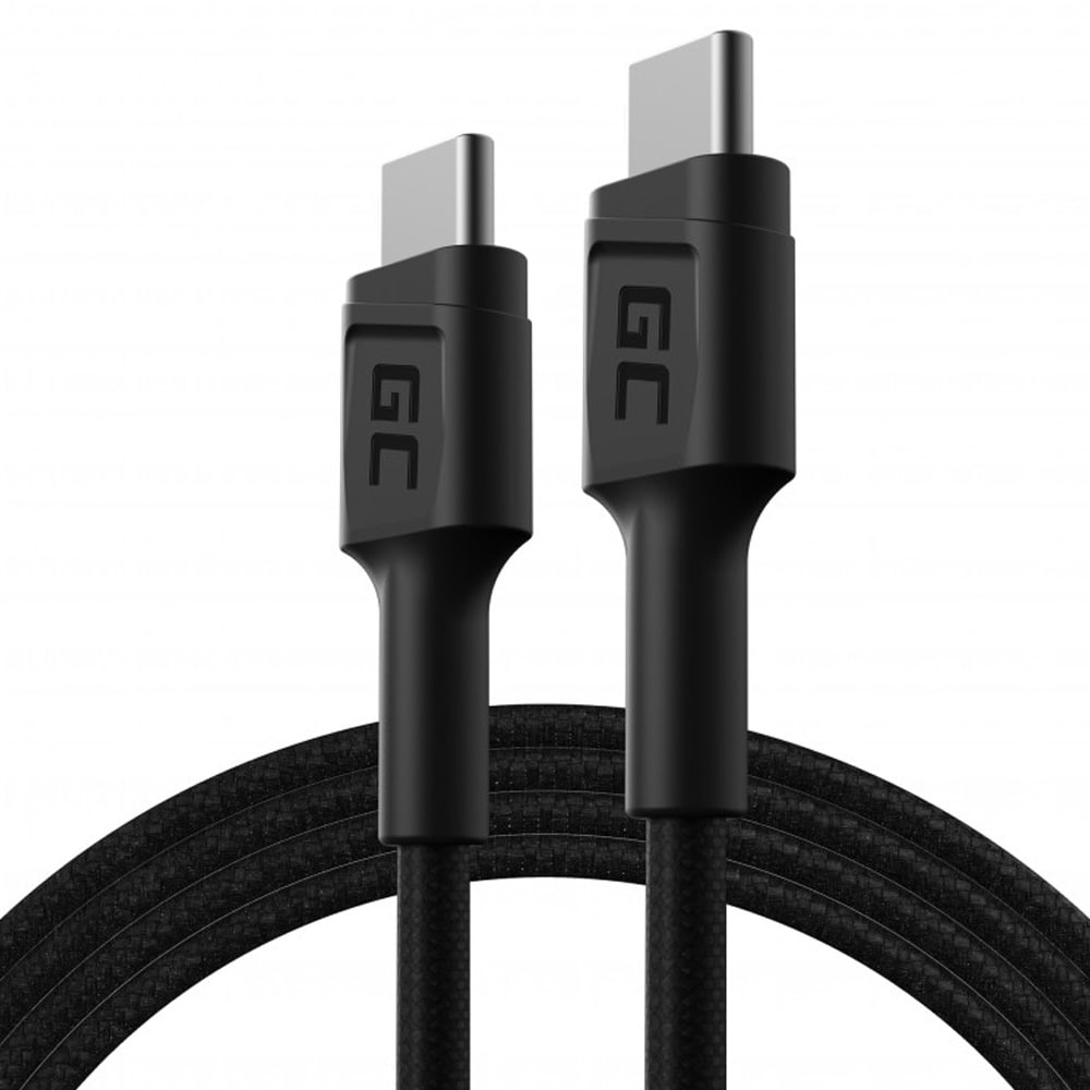 Green Cell PowerStream USB-C-kaapeli 120 cm, PD (60 W), 480 Mbps, Ultra Charge, QC 3.0 / USB / johto