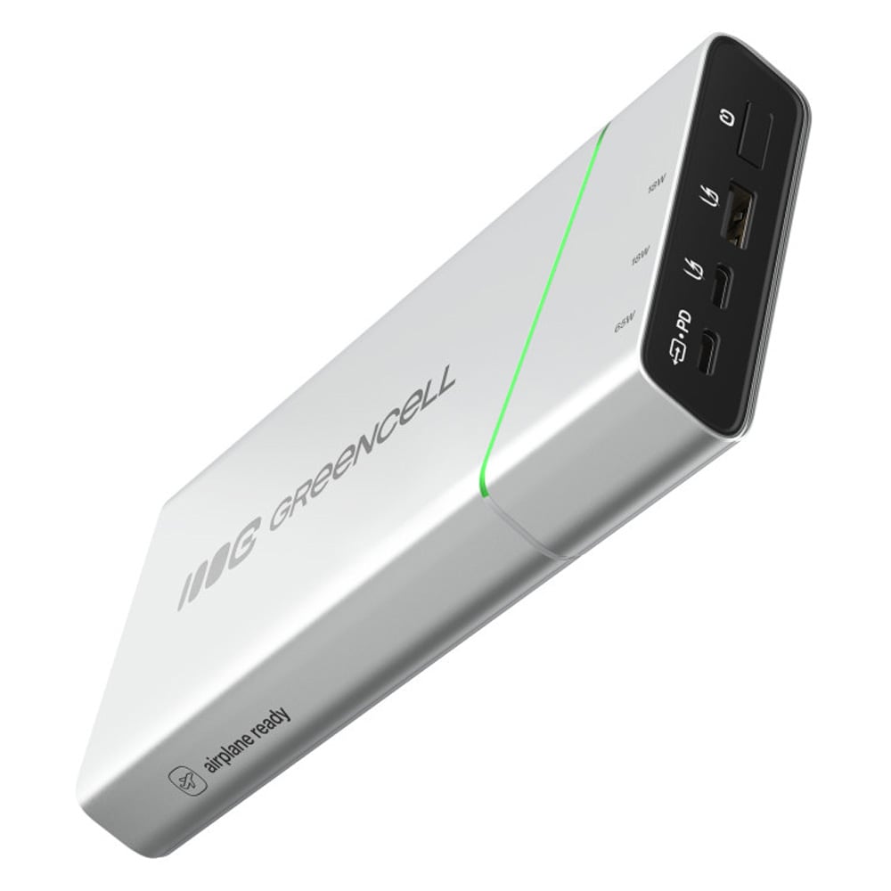 Greencell PowerPlay Pro -varavirtalähde 20800 mAh 65 W / Varavirtalähde / USB-C-laturi