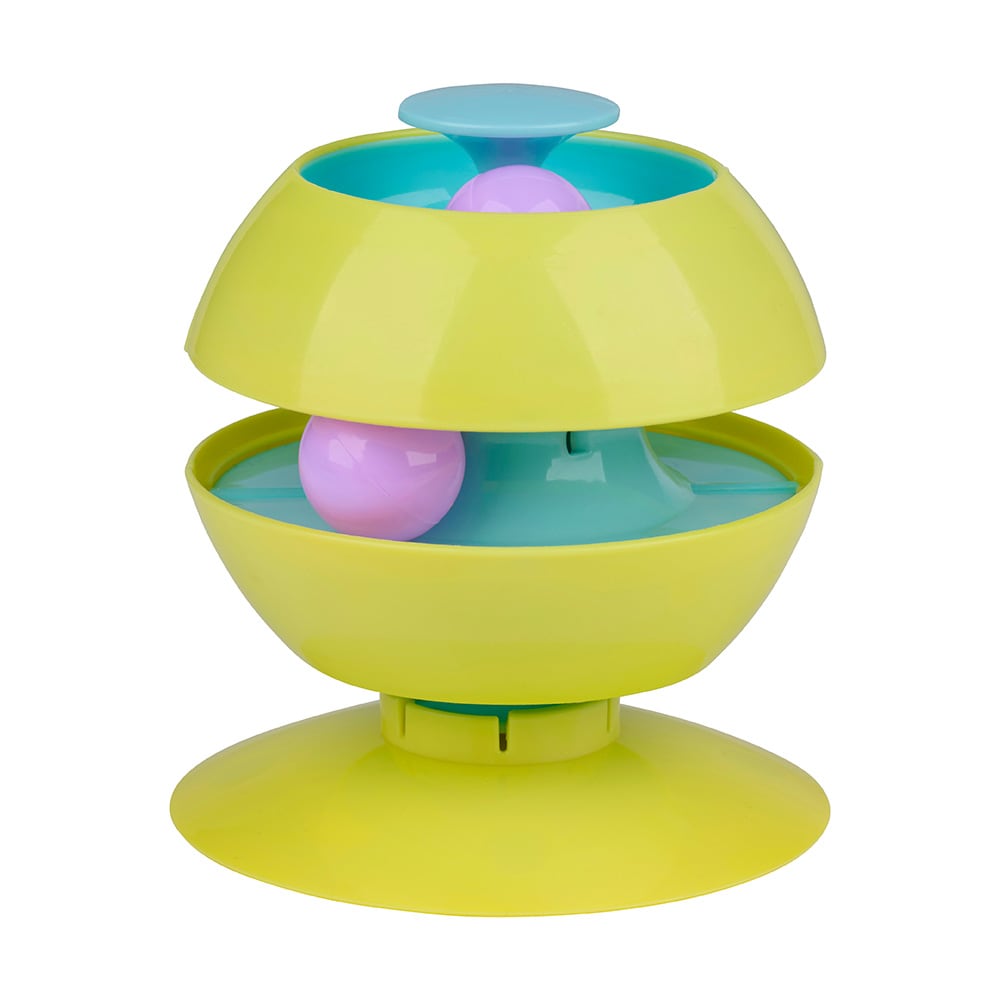 Kissan lelu Twist-a-ball 13x13x15 cm / Interaktiivinen kissapallo / Kissan jäljityslelu