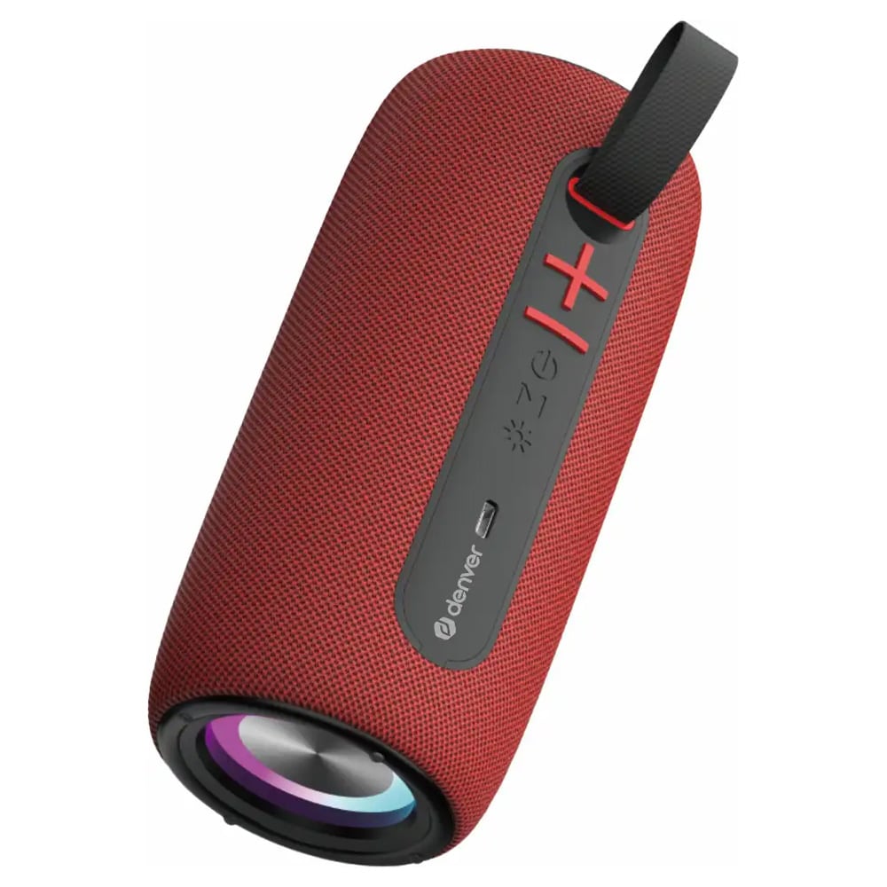 Denver BTL-360BD Bluetooth-kaiutin – Punainen / langaton kaiutin / kannettava kaiutin