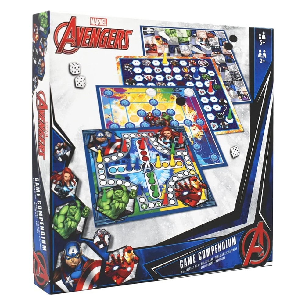 Marvel Avengers 4-in-1-lautapeli / Lautapelikokoelma / Seurapelit