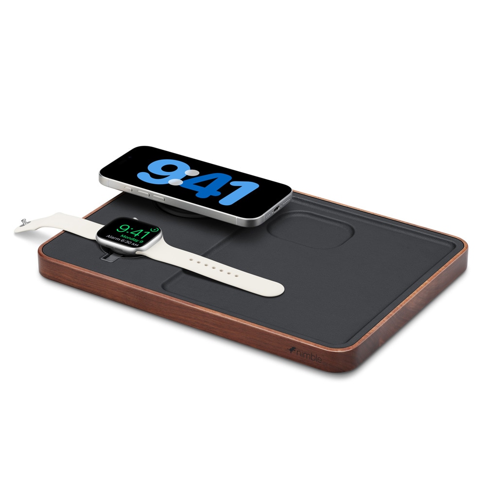 Nimble Valet 3-in-1 langaton latausasema – Qi2, MagSafe, 15 W, Apple Watch ja AirPods
