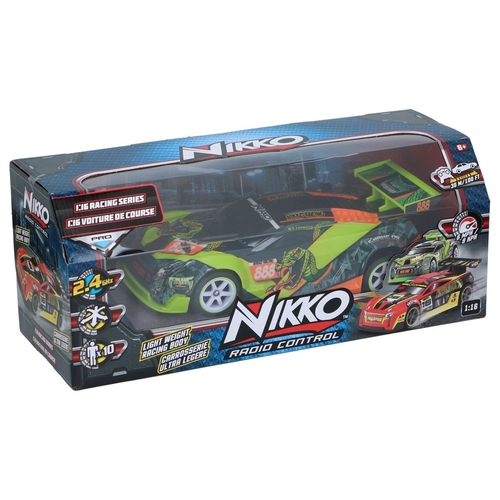 Nikko Radio Control Car 1:16 / Radio-ohjattava kilpa-auto, 28 cm / RC-auto, 2,4 GHz:n ohjaus