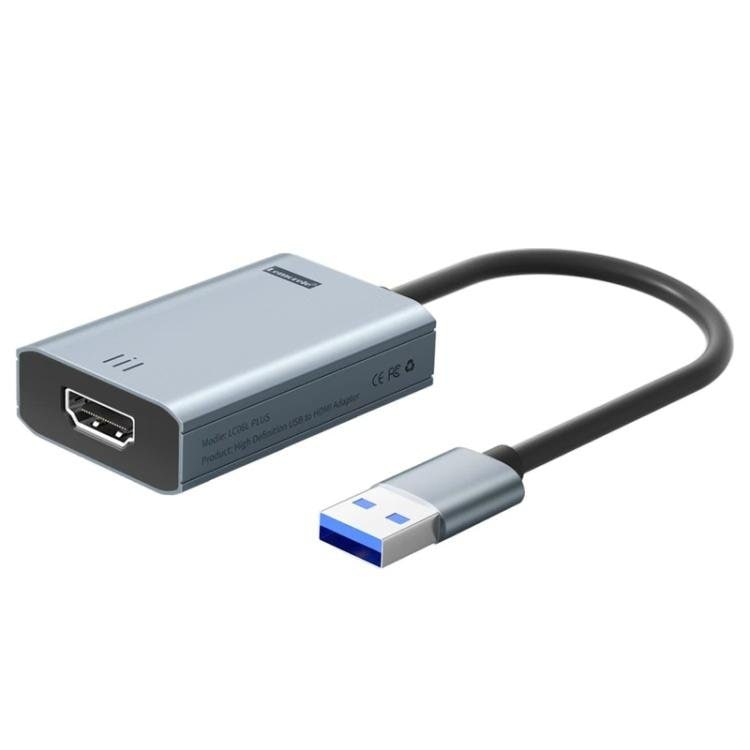 Lemorele LC06 Plus USB–HDMI-sovitin / videosovitin näytölle, televisiolle ja projektorille