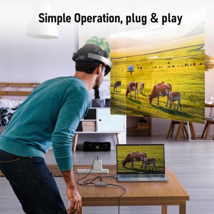 Lemorele LD48L USB-C-hubi / telakointiasema 4K HDMI:llä, PD-latauksella, USB:llä ja SD/TF-kortinlukijalla