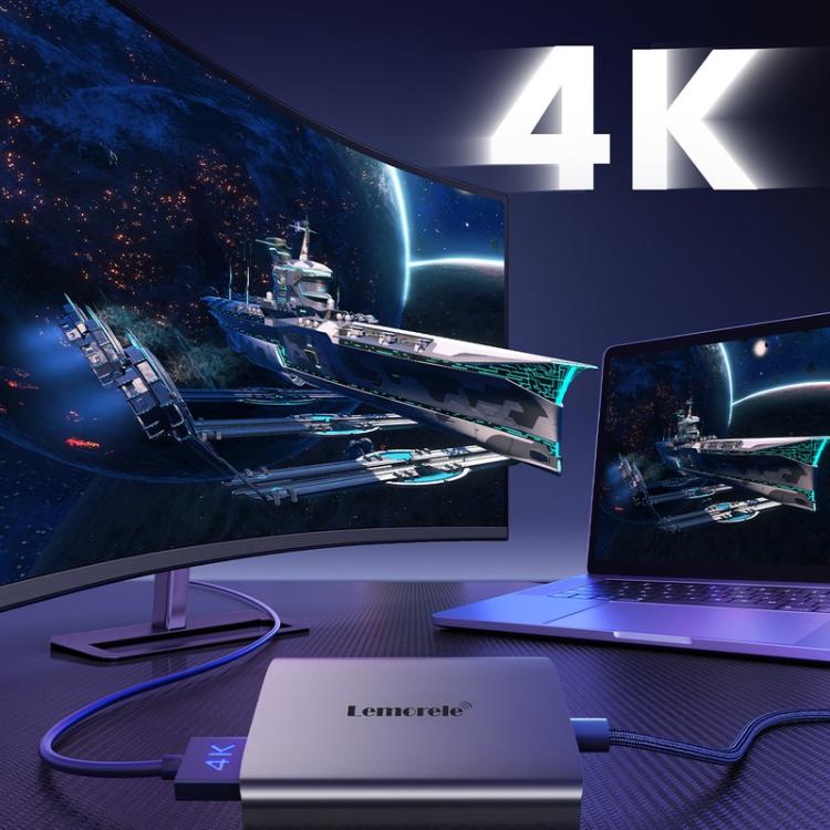 Lemorele HD20 HDMI-kytkin / HDMI-vaihtaja useille laitteille televisioon, näyttöön ja projektoriin