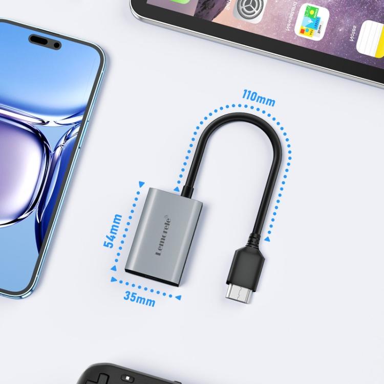 Lemorele LD50 USB-C -telakointiasema, HDMI 4K / USB-C-keskitin / Moniporttinen sovitin