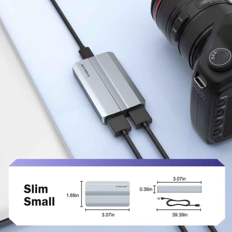 Lemorele AC06 HDMI 4K -videotallennuskortti, matala viive / Tallennuskortti / HDMI-tallennin