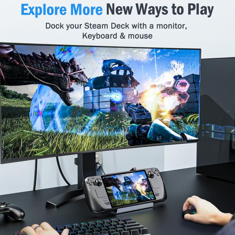 Lemorele X23L 6-in-1-telakointiasema, jossa on HDMI 4K, kortinlukija ja 100 W PD / USB-C-liitäntä / PC-keskitin
