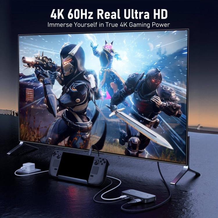 Lemorele KVM-kytkin H200 USB-C, HDMI 4K 60 Hz ja 100 W PD / USB-C-kytkin / Tietokonekytkin