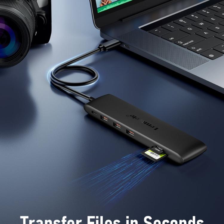 Lemorele TC97 USB-C -telakointiasema, jossa on HDMI 4K, Gigabit Ethernet ja PD-lataus / PC-telakka / Hubi