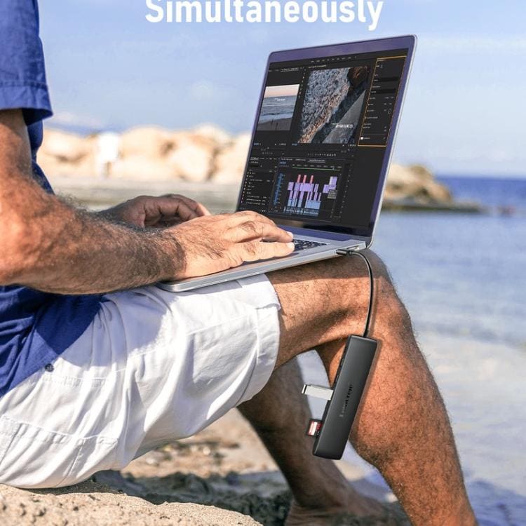 Lemorele TC97 USB-C -telakointiasema, jossa on HDMI 4K, Gigabit Ethernet ja PD-lataus / PC-telakka / Hubi