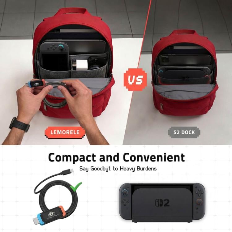 Lemorele L100 -telakointiasema, USB-C, HDMI 4K ja PD-lataus / USB-C-keskitin / Moniporttinen sovitin