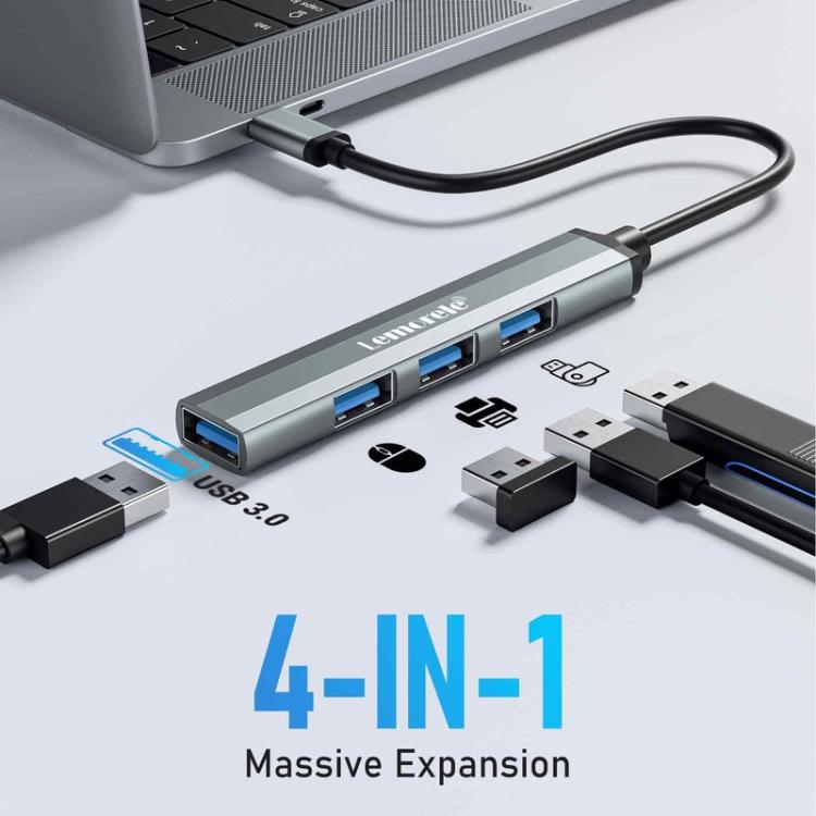 Lemorele TC57 4-in-1-telakointiasema, HDMI 4K ja 100 W PD / USB-C-keskitin / moniporttinen sovitin
