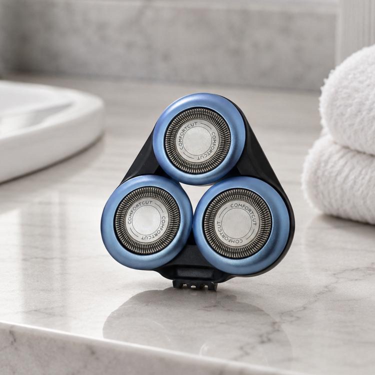 Philips S6000 -mallien (S6011, S6015, S6500) parranajopää kasetilla – Svart, Sininen, Parranajokasetti, Teräpää
