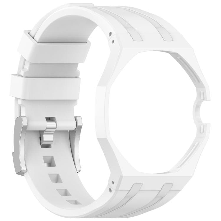 Silikoniranneke Swatch Royal Pop / Audemars Piguet -kelloihin / silikoniranneke tappilukolla – Valkoinen