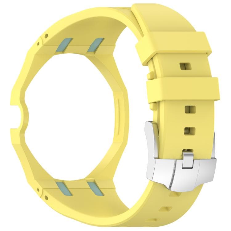 Silikoniranneke Swatch Royal Pop / Audemars Piguet -kelloihin / silikoniranneke tappilukolla – Keltainen/Sininen