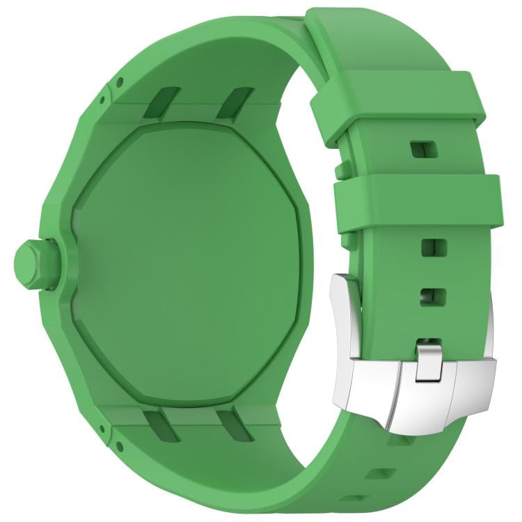 Silikoniranneke Swatch Royal Pop / Audemars Piguet -kelloihin / silikoniranneke tappilukolla – Vihreä