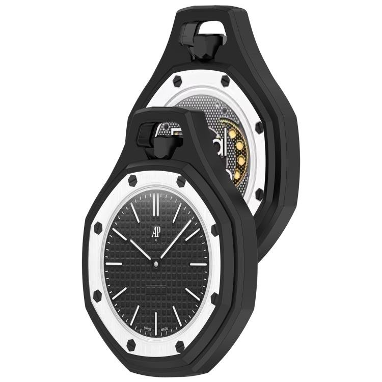 Suojakuori Swatch Royal Pop / Audemars Piguet -kelloille / pehmeä silikonikuori – Musta