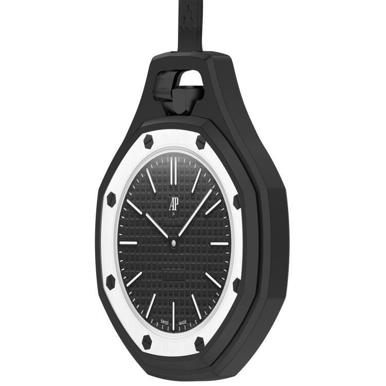Suojakuori Swatch Royal Pop / Audemars Piguet -kelloille / pehmeä silikonikuori – Musta