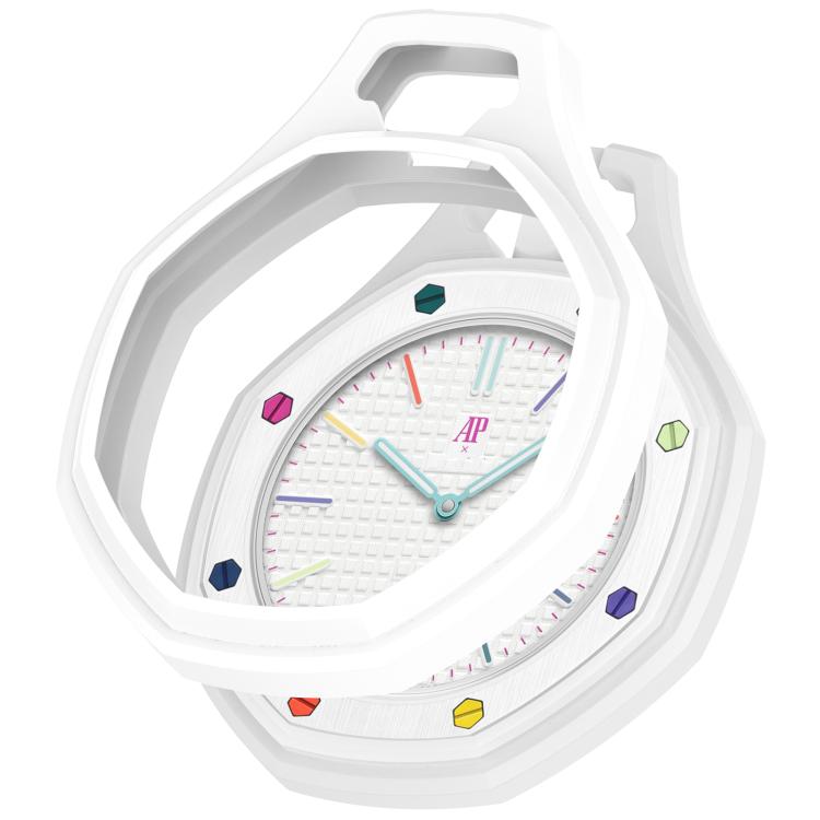 Suojakuori Swatch Royal Pop / Audemars Piguet -kelloille / pehmeä silikonikuori – Valkoinen