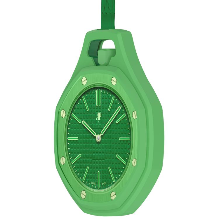 Suojakotelo Swatch Royal Pop -kellolle / Audemars Piguet / pehmeä silikonikotelo kellolle – limenvihreä