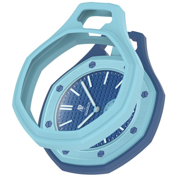 Suojakuori Swatch Royal Pop / Audemars Piguet -kelloille / pehmeä silikonikuori – Taivaansininen