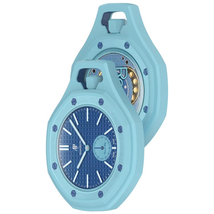 Suojakuori Swatch Royal Pop / Audemars Piguet -kelloille / pehmeä silikonikuori – Taivaansininen