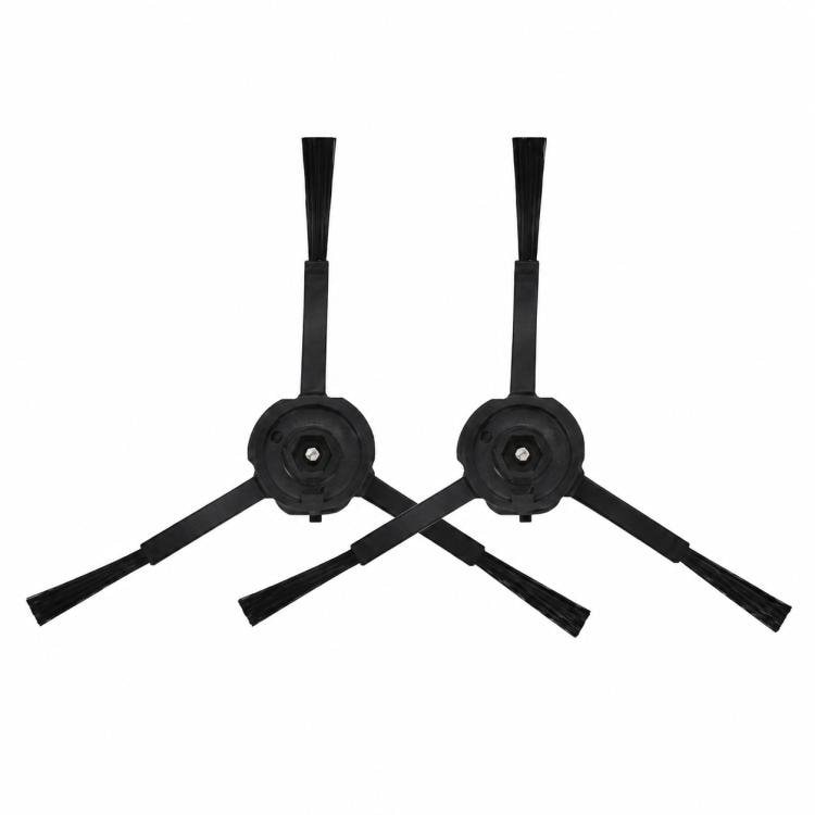 Sivuharjat, 2 kpl, Roborock Q7 Max+/T8 Plus -robottipölynimuriin – Svart / Reunaharjat