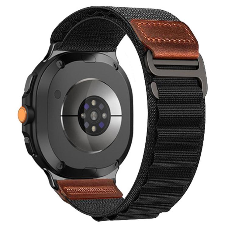 Nailoninen rannekoru Galaxy Watch 8/9/8 Classic - Svart / Nailoninen rannekoru / Alpina Loop -rannekoru