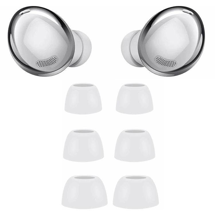 Silikoniset korvatulpat, 3 paria Galaxy Buds Pro -mallille – Valkoinen / Silikoniset korvatulpat / Varaosat