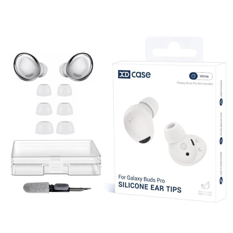 Silikoniset korvatulpat, 3 paria Galaxy Buds Pro -mallille – Valkoinen / Silikoniset korvatulpat / Varaosat
