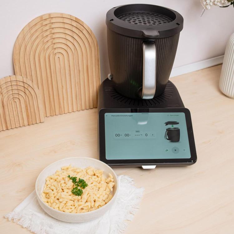 Rei’itetty suodatinkansi Thermomix TM7:lle – Svart / Keittiökoneen valumakansi / Suodatinkansi