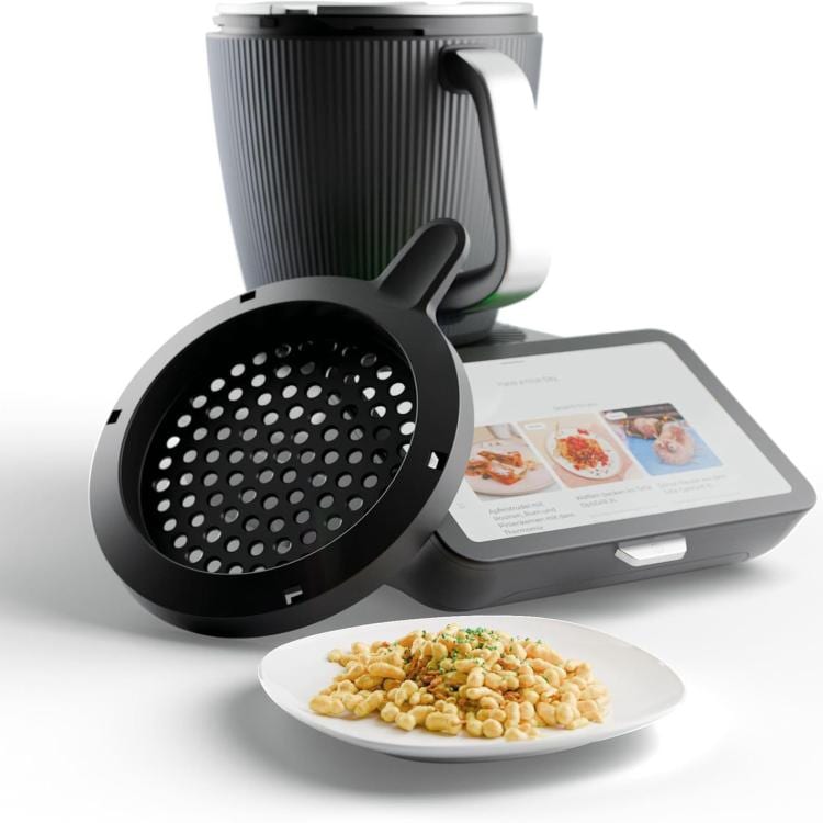 Rei’itetty suodatinkansi Thermomix TM7:lle – Svart / Keittiökoneen valumakansi / Suodatinkansi