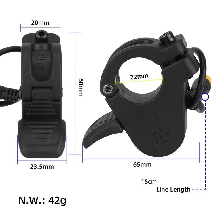 Kaasuvipu (peukalokaasuvipu) Kukirin G3 Pro -mallille / Peukalokaasuvipu / Sähköpotkulaudan kaasuvipu