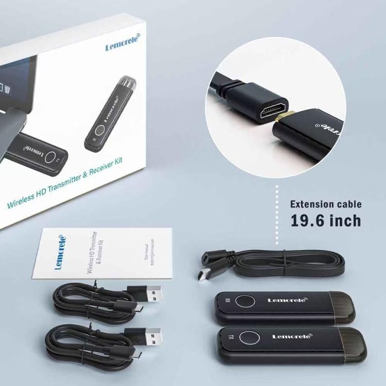 Lemorele G57 langaton HDMI-esitysjärjestelmä – 1080p, 8 lähetintä ja 1 vastaanotin